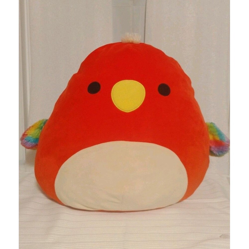 Squishmallows Paco The Red Parrot 17" Rainbow Arms Stuffed Plush Animal Toy